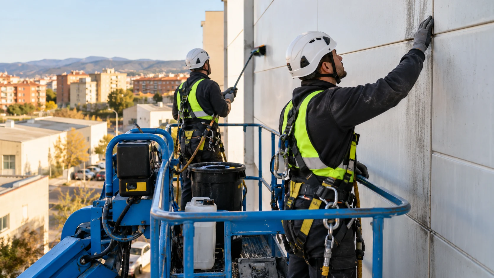 Mantenimiento y limpieza industrial en altura en Figueres